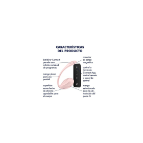 SATISFYER-RIBBED PETAL EGG ROSE CON APP Y REMOTE CONTROL.